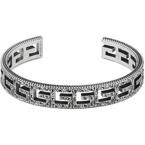 gucci silver bangle